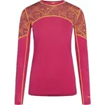 KARI TRAA ELOISE LS Dámske Merino tričko, ružová, veľkosť