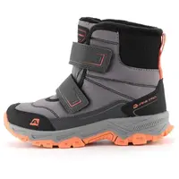 ALPINE PRO LIVRO Detská zimná obuv, sivá, veľkosť