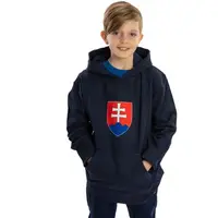 Kappa LOGO NATHAN JR Detská mikina, tmavo modrá, veľkosť 16Y