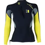 ENTH DEGREE FIORD LS Top s dlhým rukávom do vody, čierna, veľkosť