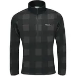 Columbia SWEATER WEATHER PRINTED 1/2 ZIP Pánsky sveter, čierna, veľkosť