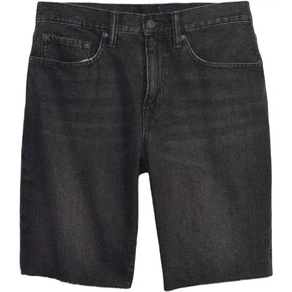 GAP V-STRAIGHT DENIM Pánske šortky, čierna, veľkosť