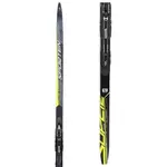Sporten SET SUPER JR CLASSIC SKIN + XCELERATOR JR Detské lyže na klasiku s podporou stúpania, čierna, veľkosť