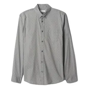 GAP STRETCH POPLIN Pánska košeľa, sivá, veľkosť