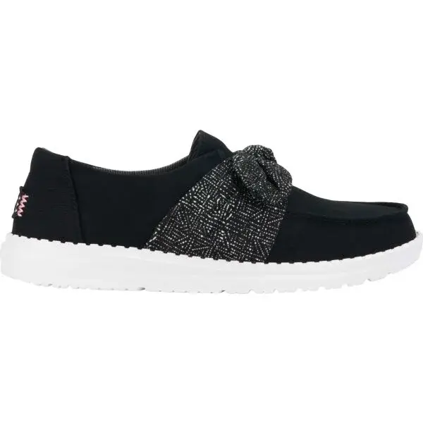 HEY DUDE WENDY BOW ESSENTIALS Dámska voľnočasová obuv, čierna, veľkosť