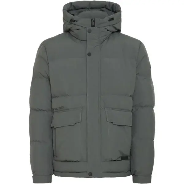 BLEND BHFERDINAN SHORT Pánska zimná bunda, sivá, veľkosť XXXL