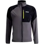 Swix FOCUS JACKET M Pánska športová bunda, tmavo sivá, veľkosť