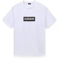 Napapijri S-BOX LOGO Pánske tričko, biela, veľkosť