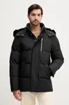 Péřová bunda MOOSE KNUCKLES CLOUD pánská, černá barva, zimní, oversize, M35MJ178S
