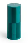 Dekorativní svíčka HAY Column Candle 6,5 x 15 cm tyrkysová barva
