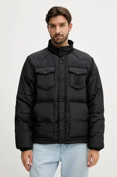 Bunda Just Cavalli černá barva, zimní, 79OAS407 CQUD4