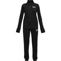 Under Armour EM KNIT TRACK SUIT Dievčenská športová súprava, čierna, veľkosť XL