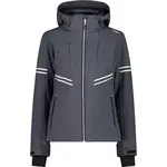 CMP WOMAN JACKET ZIP HOOD Dámska lyžiarska bunda, čierna, veľkosť