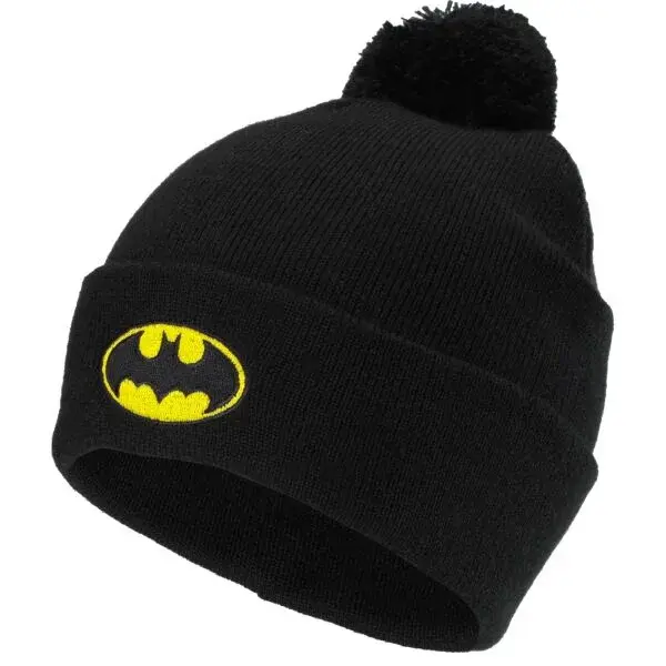 Warner Bros BATMAN POMPOM HAT Detská zimná čiapka, čierna, veľkosť UNI