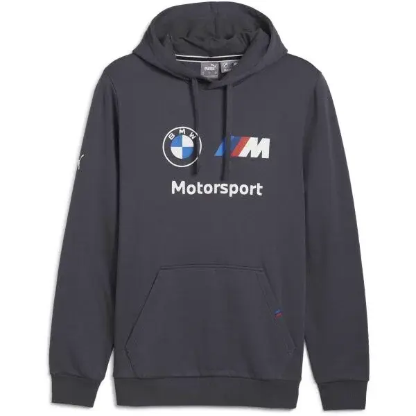 Puma BMW MOTORSPORT ESSENTIALS HOODIE Pánská mikina, tmavě šedá, velikost XXXL