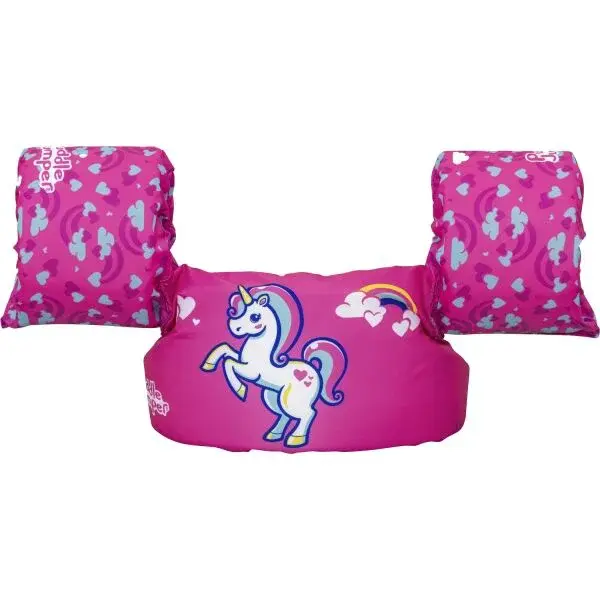 Bestway SWIM VEST UNICORN Plavecká vesta s rukávky, růžová, velikost