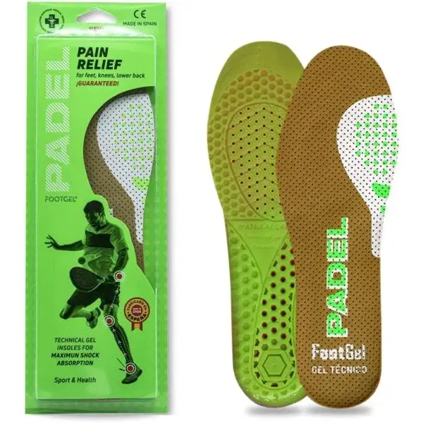 FOOTGEL PADEL TENIS Gélové vložky, hnedá, veľkosť