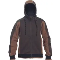 CERVA DAYBORO Pánska mikina, hnedá, veľkosť XXL