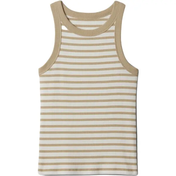 GAP MOD RIB HALTER Dámske tielko, béžová, veľkosť