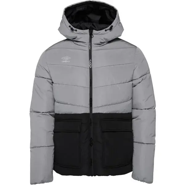 Umbro KOBEN Pánska zimná bunda, sivá, veľkosť XXL