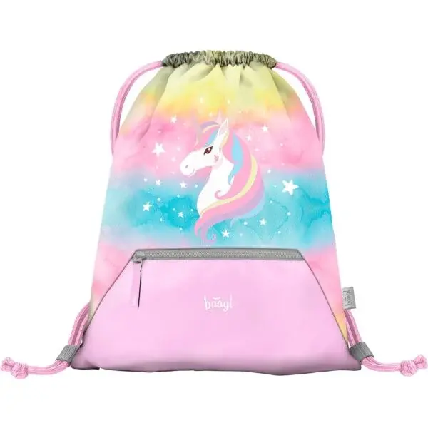 BAAGL RAINBOW UNICORN Vrecúško na obuv, ružová, veľkosť
