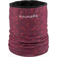 Finmark MULTIFUNCTIONAL SCARF WITH FLEECE Multifunkčná šatka, vínová, veľkosť UNI
