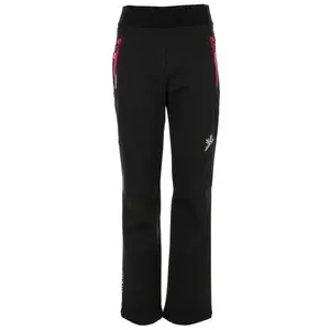Lewro MAEVE Dievčenské softshellové nohavice, čierna, veľkosť 128-134