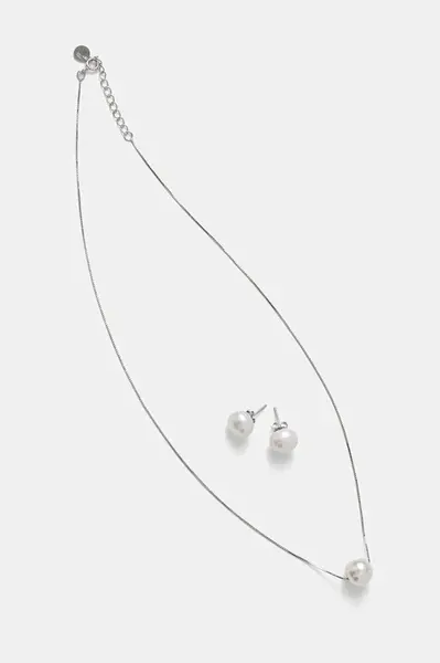 Strieborný náhrdelník a náušnice Answear.LAB