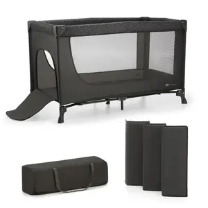 KINDERKRAFT Cestovní postýlka Joy Light grey