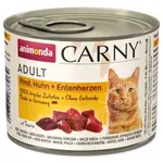 Konzerva Animonda Carny Adult hovězí, kuře a kachní srdce 200g