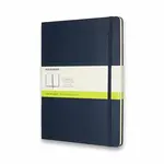 Zápisník Moleskine - tvrdé desky XL, čistý, modrý