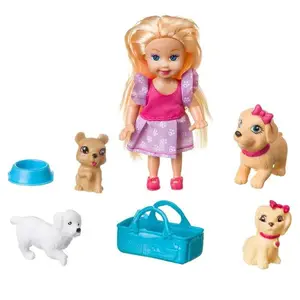 Panenka se pejsky 11 cm