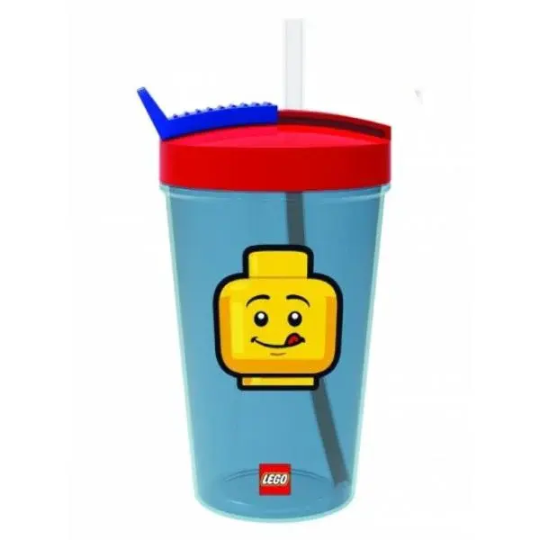 LEGO® ICONIC Classic sklenice s brčkem - červená / modrá