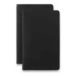 Sešity Moleskine Smart 22 - měkké desky L, linkované, 2 ks, černé