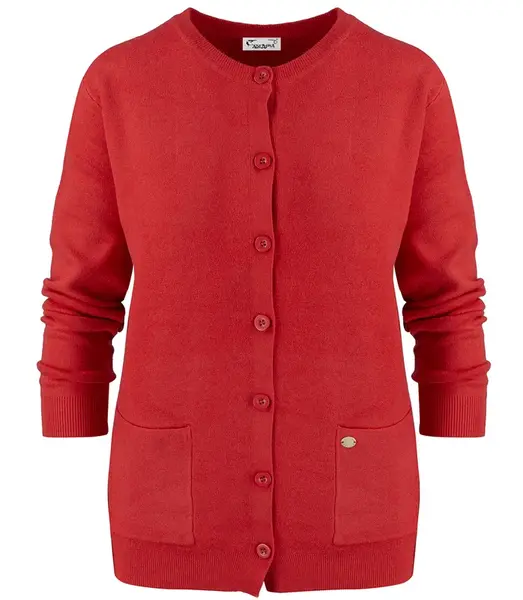 Pri Classic warm thick short LEOILA sweater with button closure