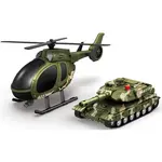 CITY SERVICE CAR - 1:14 Vojenský set vrtulník + tank