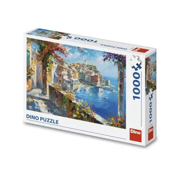 Puzzle Středomořské městečko 1000 dílků