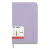 Diář Moleskine 2026 - tvrdé desky, L, denní, lila
