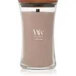Woodwick Opulent Wood Patchouli Creme vonná sviečka s dreveným knotom 609.5 g