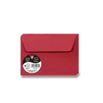 Barevná obálka Clairefontaine, C6, samolepicí, 20 ks - červená