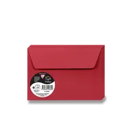 Barevná obálka Clairefontaine, C6, samolepicí, 20 ks - červená