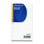 Poznámkový papír, linkovaný, náplň osobních diářů Filofax - bílý