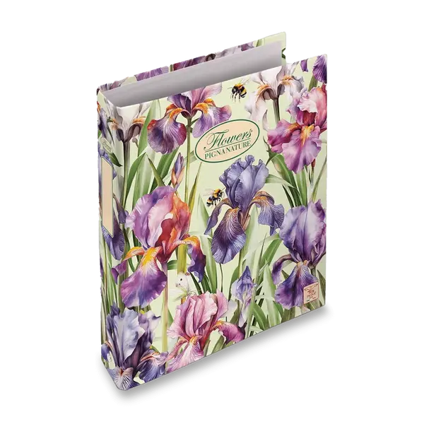 4kroužkový pořadač Pigna Nature Flowers - A4, 35 mm, mix motivů