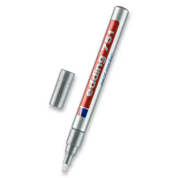 Lakový popisovač Edding Paint Marker 751 - stříbrný