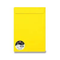 Barevná obálka Clairefontaine, C4, samolepicí - žlutá