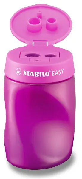Ořezávátko STABILO EASYsharpener - pro praváky, růžové - 3 otvory