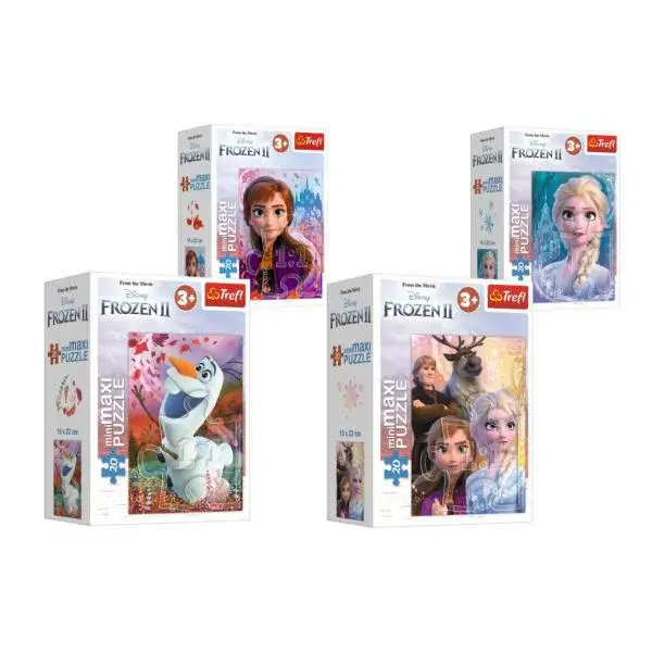 Trefl Puzzle 20 mini MAXI Frozen II, 4 druhy