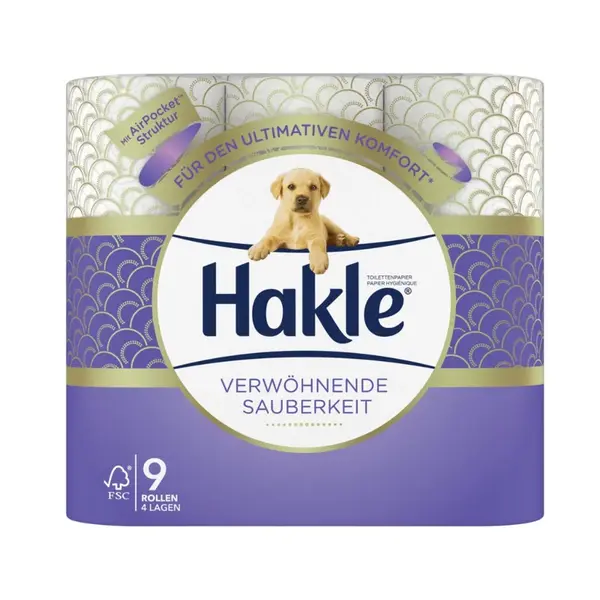 Hakle toaletný papier 4-vrstvový 9 ks