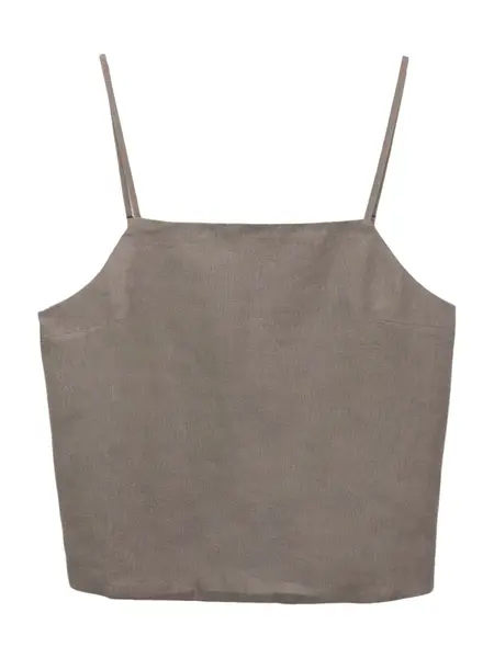 Pull&Bear Top  tmavošedá