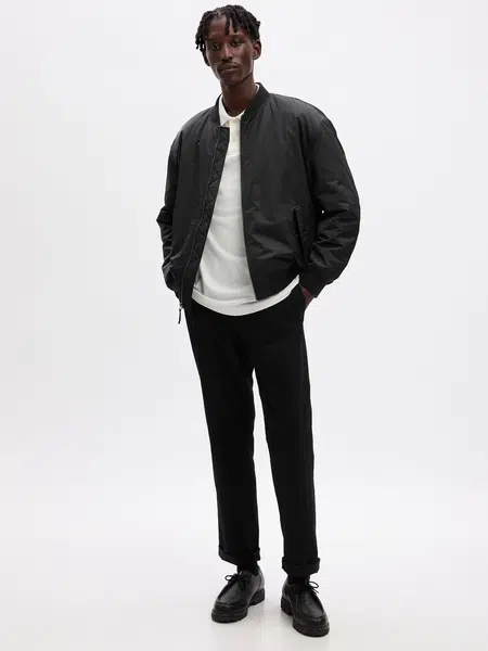 GAP Kalhoty modern khakis in straight fit with Flex - Pánské